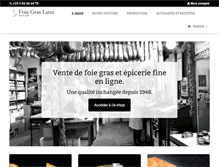 Tablet Screenshot of foiegrasluxe.com